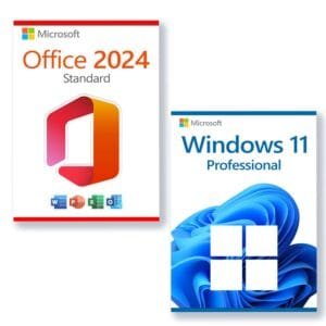 Microsoft Office 2024 Standard + Microsoft Windows 11 Professional license for 3 PCs