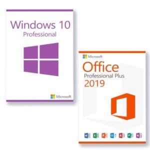 Benefit package Microsoft Windows 10 Professional + Microsoft Office 2019 Professional Plus license for 3 PCs