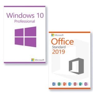 Benefit package Microsoft Windows 10 Professional + Microsoft Office 2019 Standard license for 3 PC
