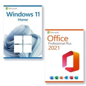 Microsoft Windows 11 Home + Microsoft Office 2021 Professional value package