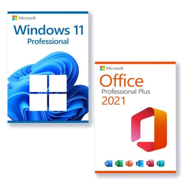 Microsoft Windows 11 Professional + Microsoft Office 2021 Professional Plus license for 3 PCs